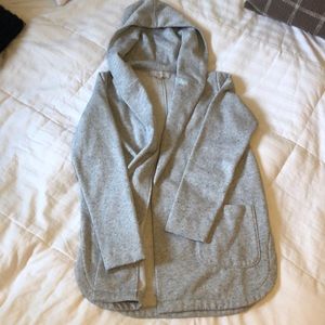 loft gray cardigan sweater size small